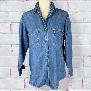Sassoon Vintage ‘90s Denim Button Front Shirt